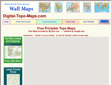 Tablet Screenshot of digital-topo-maps.com